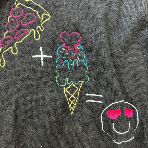 Autumn cashmere girls black sweater, size 12 - Picture 3 of 6